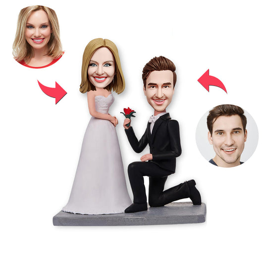 Custom Bobblehead Personalized Bobblehead Marry Me Gifts