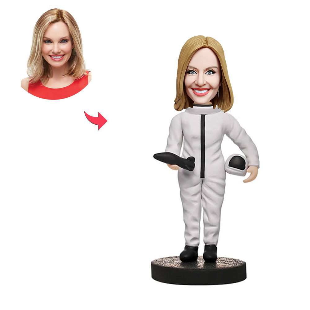 Custom Bobblehead Personalized Bobblehead Female Astronaut