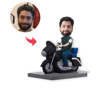 Custom Bobblehead Personalized Bobblehead Motorcyle Man