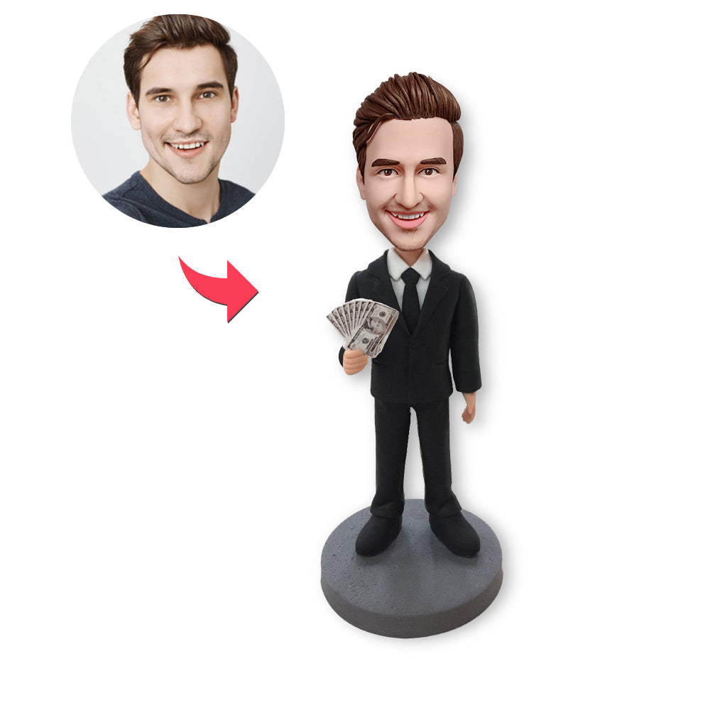 Custom Bobblehead Personalized Bobblehead Boss With Money