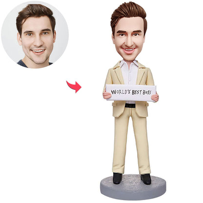 Custom Bobblehead Personalized Bobblehead World Best Boss