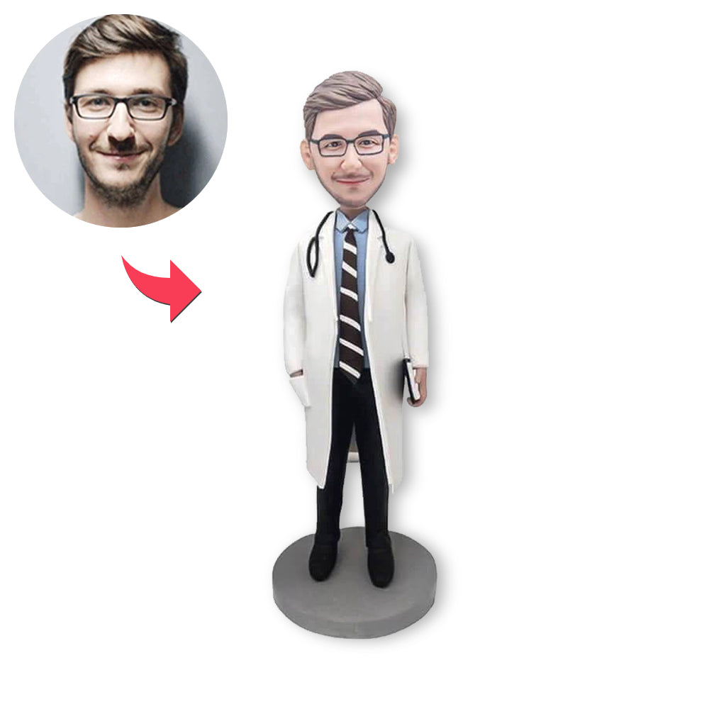 Custom Bobblehead Doctor With Stethoscope