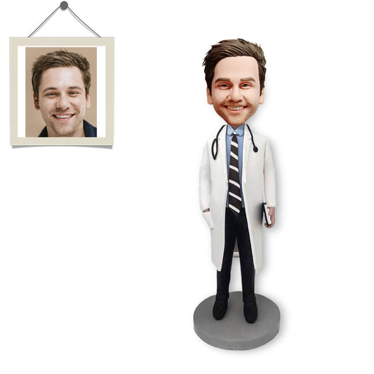 Custom Bobblehead Personalized Bobblehead Doctor With Stethoscope Custom Gifts