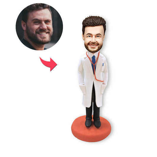 Custom Bobblehead Personalized Bobblehead Doctor With Stethoscope Doctor Gifts