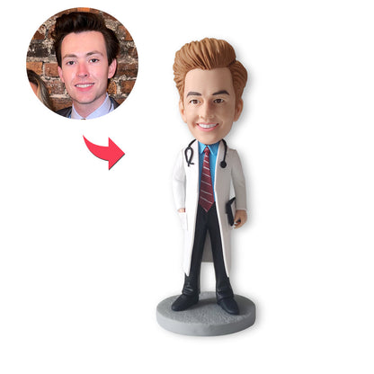 Custom Bobblehead Personalized Bobblehead Doctor With Stethoscope Gifts For Doctor