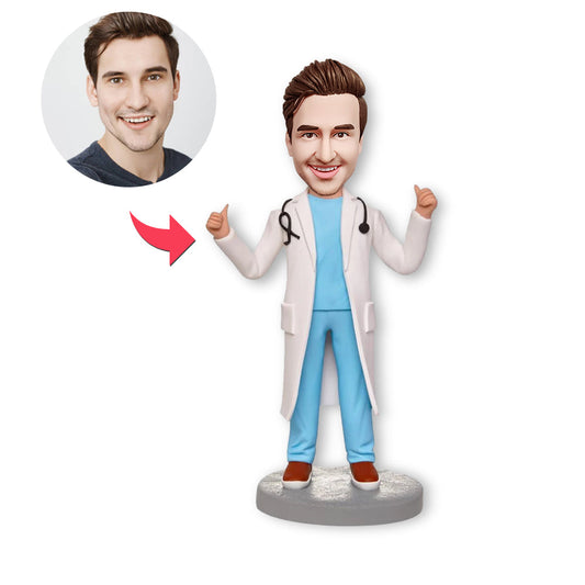 Custom Bobblehead Personalized Bobblehead Laboratory Doctor