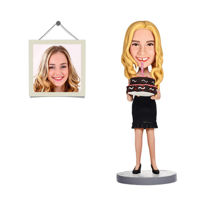 Custom Bobblehead Personalized Bobblehead Fashion Female With Dress Gifts For Her