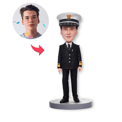 Custom Bobblehead Personalized Bobblehead Handsome Policeman