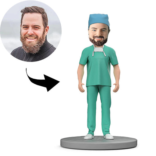 Custom Bobblehead Personalized Bobblehead Handsome Surgeon Doctor