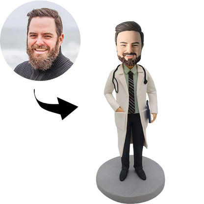 Custom Bobblehead Personalized Bobblehead Handsome Doctor