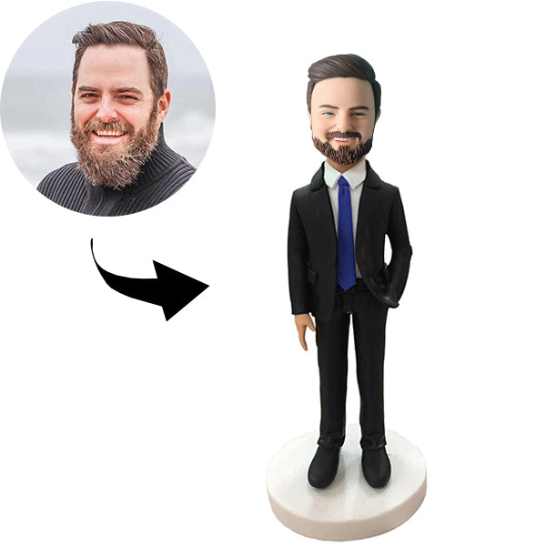 Custom Bobblehead Personalized Bobblehead Boss With A Hand In The Pocket