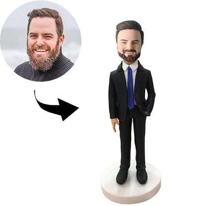 Custom Bobblehead Personalized Bobblehead Boss With A Hand In The Pocket