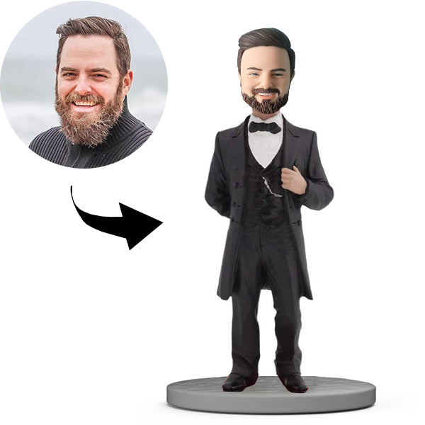 Custom Bobblehead Personalized Bobblehead Fashion Male With Fashion Suit